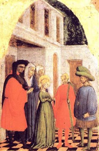 VIVARINI, Alvise Marriage of St. Monica Spain oil painting art